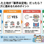 親から相続した土地が「筆界未定地」だったら?売却をスムーズに進めるための大切なポイントを分かりやすく解説