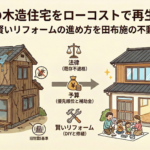 築50年の木造住宅をローコストで再生できる?法律の壁と賢いリフォームの進め方を田布施の不動産屋が解説