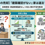 【古い実家の売却】用途地域指定のない白地地域で「建築確認がない」建物は違法建築？住宅ローンや建替えへの影響を徹底解説