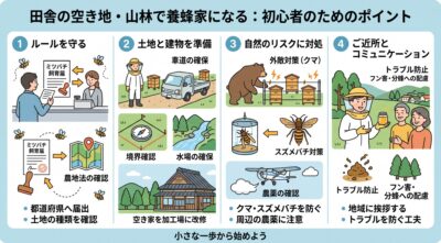 養蜂家になる・初心者のためのポイント