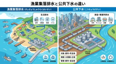 漁業集落排水と公共下水