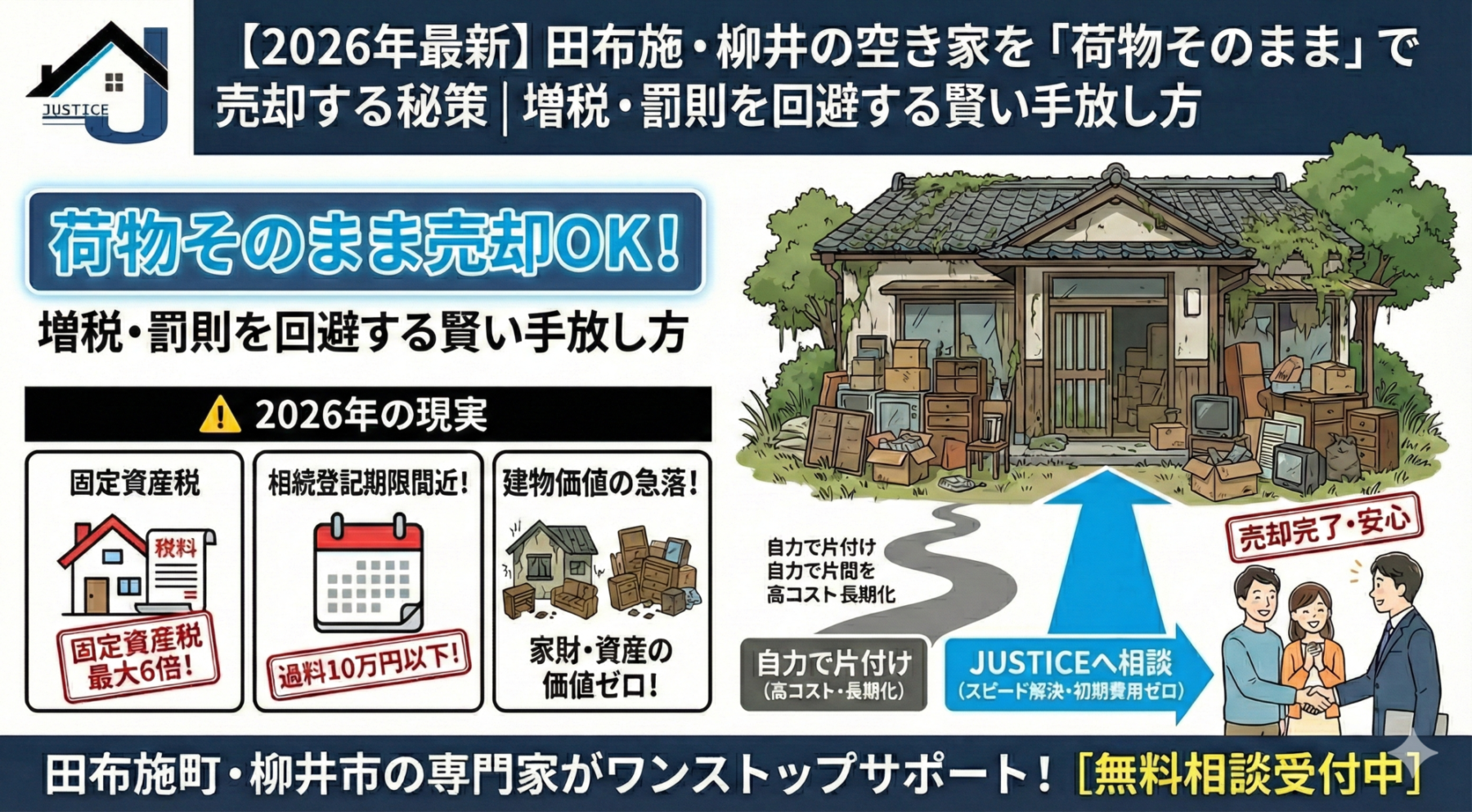 田布施町 空き家売却 荷物そのまま